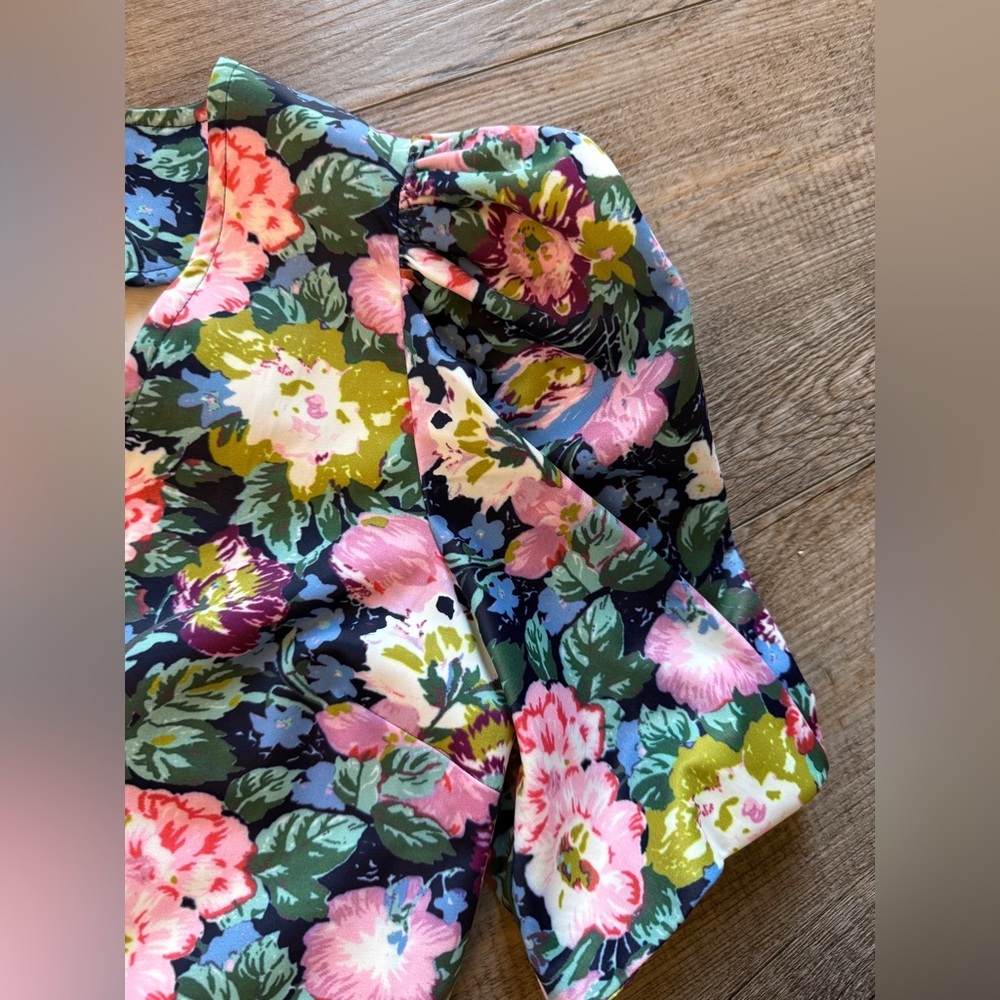 Endless Rose Multicolor Floral Peplum Blouse - Picture 4 of 6